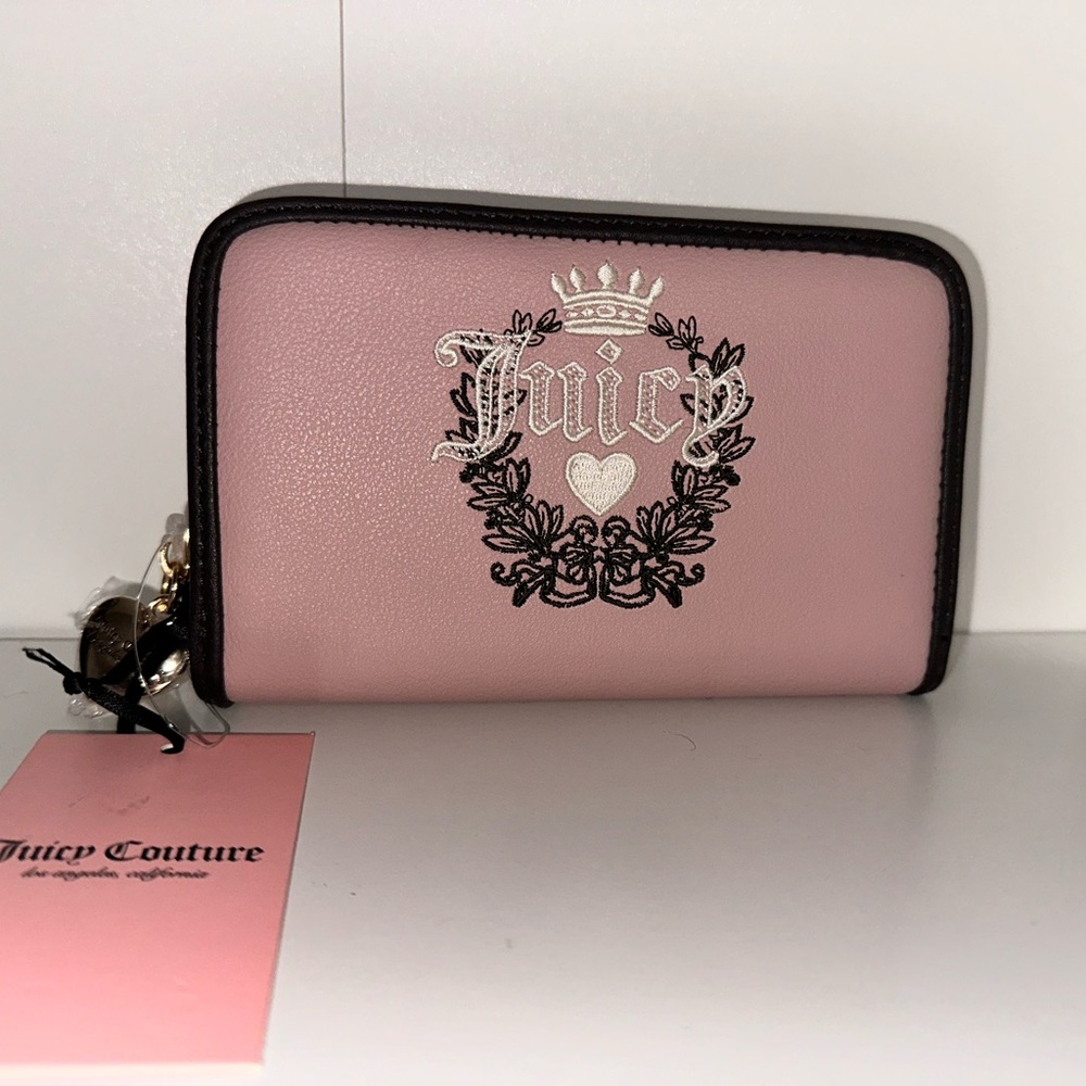 Juicy couture pink and brown wallet